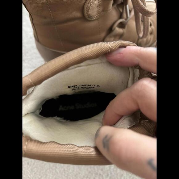 EUC Acne Studios Brown Vulcanized Lace-Up Boots SOLD OUT! - Picture 7 of 7